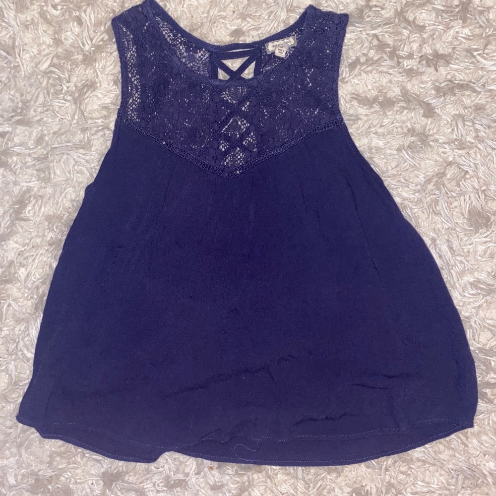 Women’s navy tank top